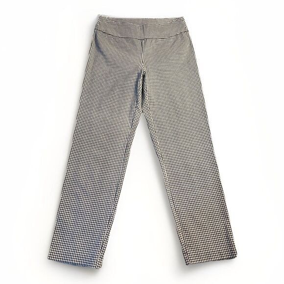 Tribal Pants - Tribal Plaid Jegging Black and White Size 4